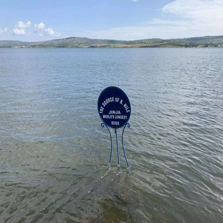 soure of the nile poster in water