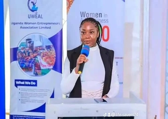 a lady holding a microphonee